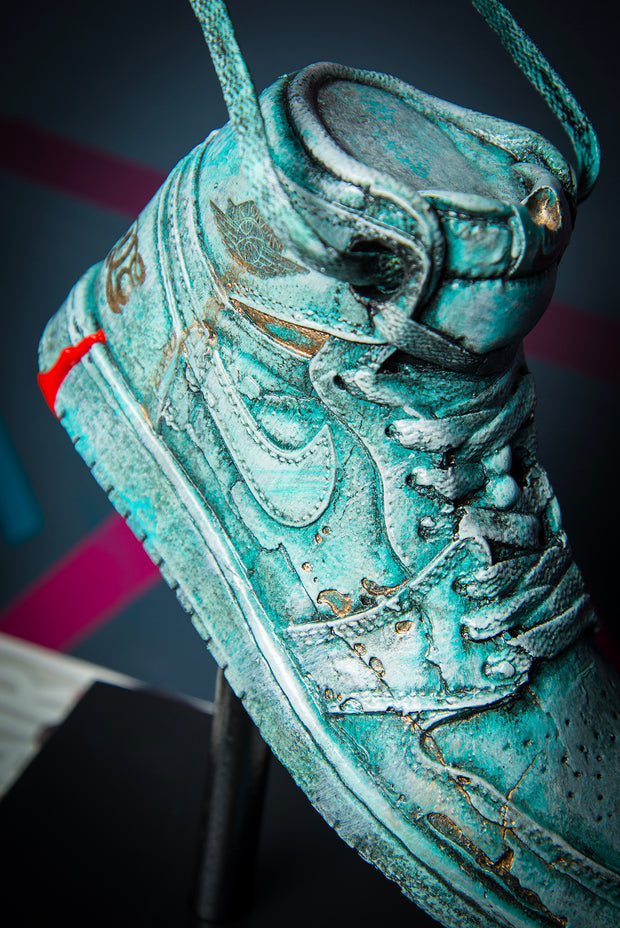 OG Liberty Blue Sneaker Statue