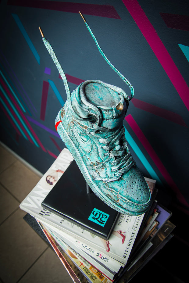 OG Liberty Blue Sneaker Statue