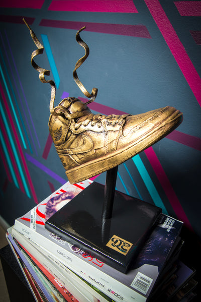 OG Gold Drip Sneaker Statue