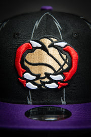 Toronto Raptors Claws City Edition Black 9Fifty New Era Fits Snapback Hat