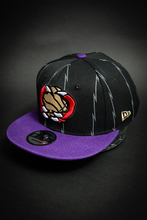 Toronto Raptors Claws City Edition Black 9Fifty New Era Fits Snapback Hat