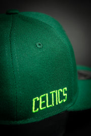 Boston Celtics Bright Green Clover 9Fifty New Era Fits Snapback Hat