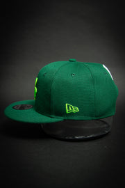 Boston Celtics Bright Green Clover 9Fifty New Era Fits Snapback Hat