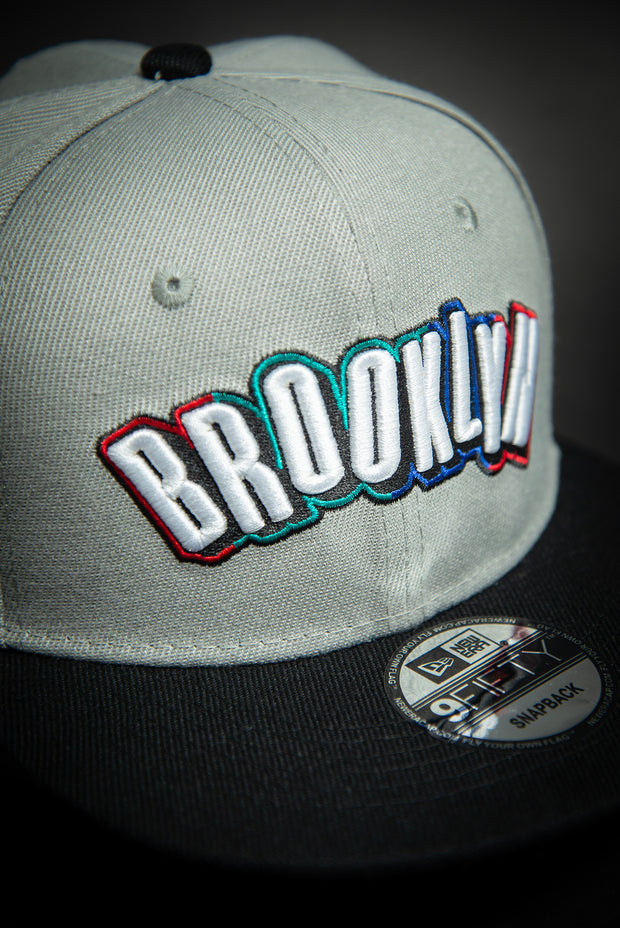 Brooklyn Nets Grey City Edition 9Fifty New Era Fits Snapback Hat