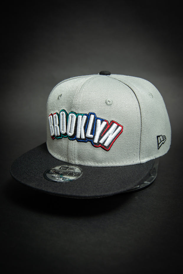 Brooklyn Nets Grey City Edition 9Fifty New Era Fits Snapback Hat