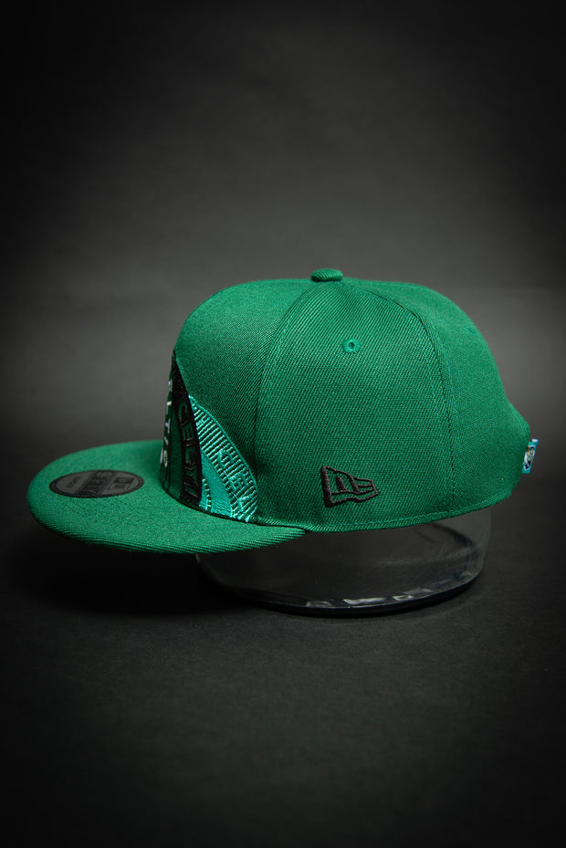 Boston Celtics Triple Stack Logo 9Fifty New Era Fits Snapback Hat