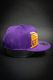 Los Angeles Lakers Triple Stack Logo 9Fifty New Era Fits Snapback Hat