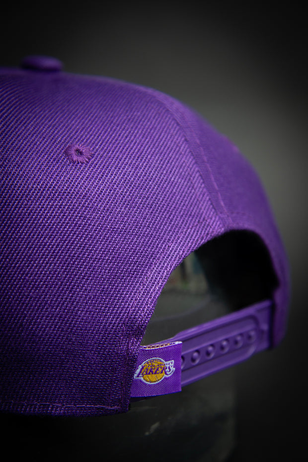 Los Angeles Lakers Triple Stack Logo 9Fifty New Era Fits Snapback Hat