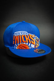 New York Knicks Triple Stack Logo 9Fifty New Era Fits Snapback Hat