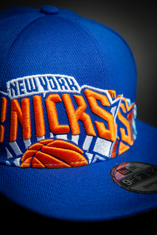 New York Knicks Triple Stack Logo 9Fifty New Era Fits Snapback Hat