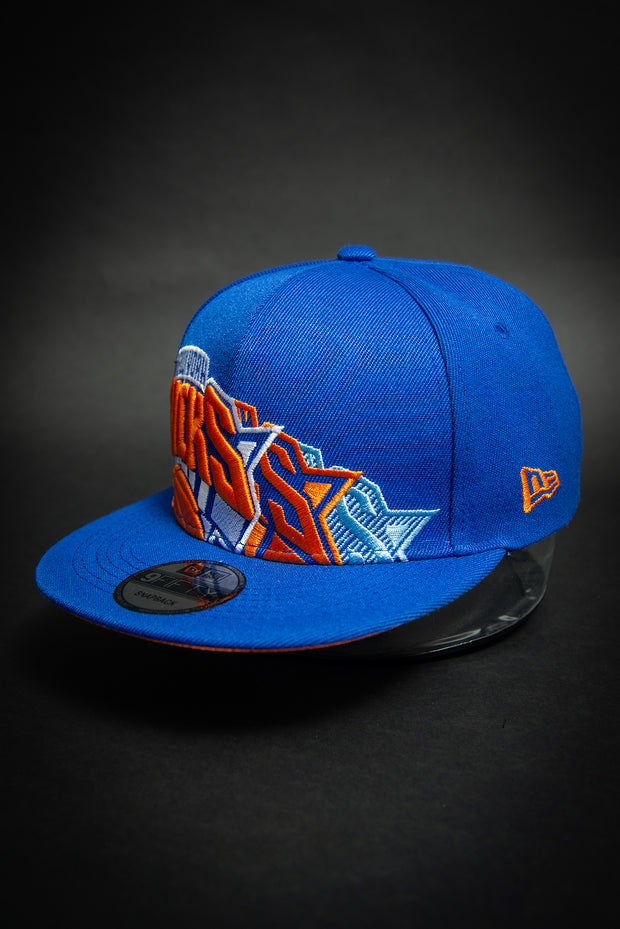 New York Knicks Triple Stack Logo 9Fifty New Era Fits Snapback Hat