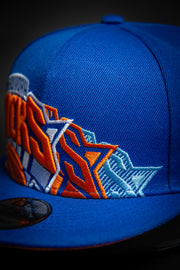 New York Knicks Triple Stack Logo 9Fifty New Era Fits Snapback Hat