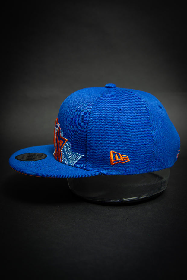 New York Knicks Triple Stack Logo 9Fifty New Era Fits Snapback Hat