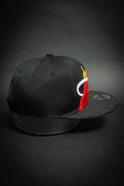 Miami Heat Triple Stack Logo 9Fifty New Era Fits Snapback Hat