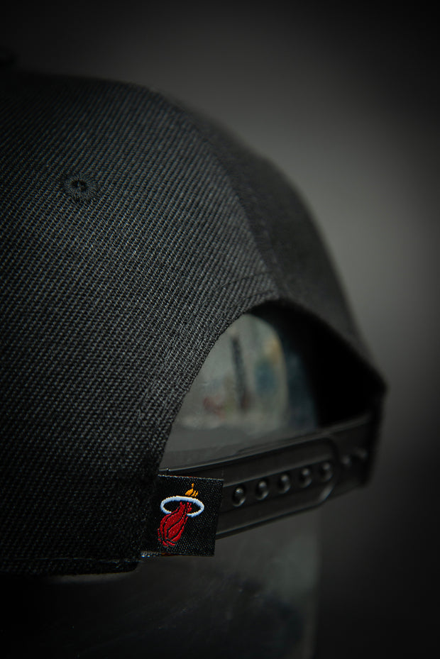 Miami Heat Triple Stack Logo 9Fifty New Era Fits Snapback Hat