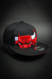 Chicago Bulls Triple Stack Logo 9Fifty New Era Fits Snapback Hat