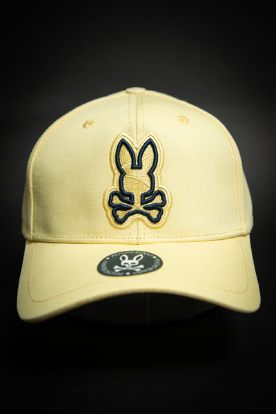 Psycho Bunny Outline Logo Yellow Baseball Cap