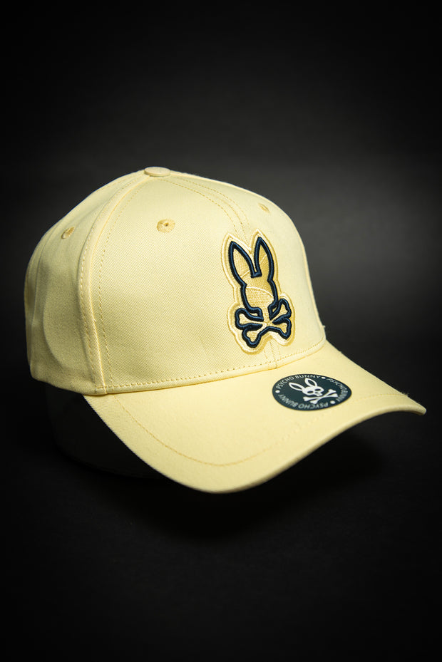 Psycho Bunny Outline Logo Yellow Baseball Cap