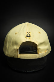 Psycho Bunny Outline Logo Yellow Baseball Cap