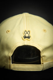 Psycho Bunny Outline Logo Yellow Baseball Cap