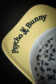 Psycho Bunny Outline Logo Yellow Baseball Cap