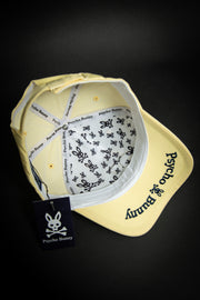 Psycho Bunny Outline Logo Yellow Baseball Cap