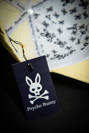 Psycho Bunny Outline Logo Yellow Baseball Cap