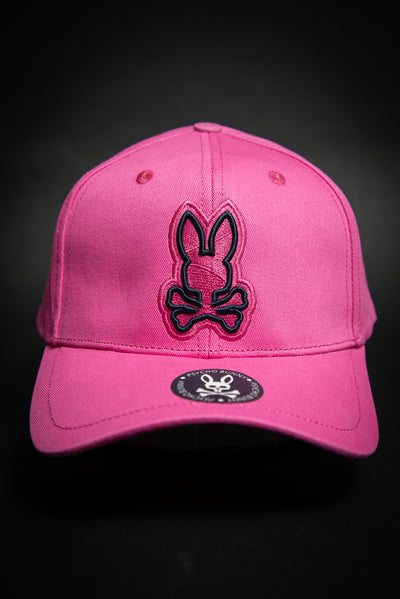 Psycho Bunny Outline Logo Pink Baseball Cap