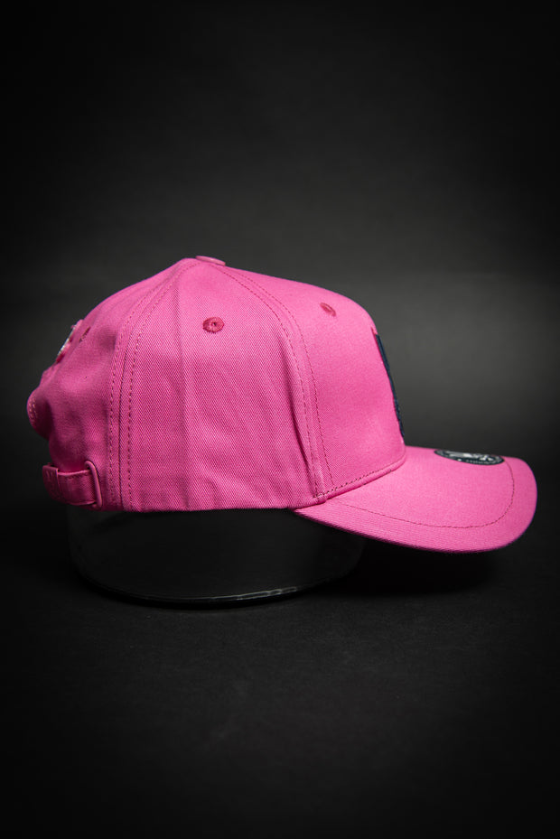 Psycho Bunny Outline Logo Pink Baseball Cap