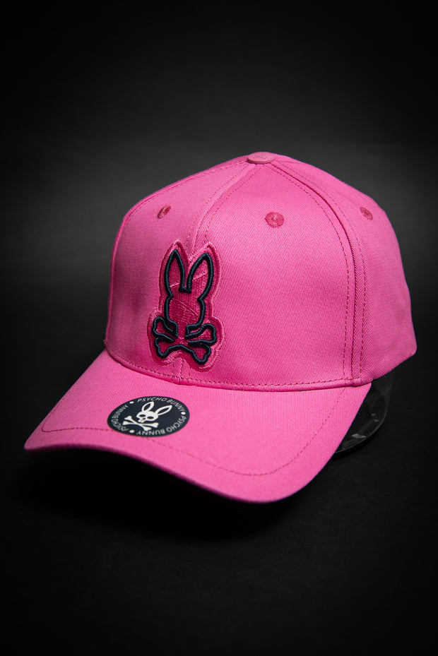 Psycho Bunny Outline Logo Pink Baseball Cap