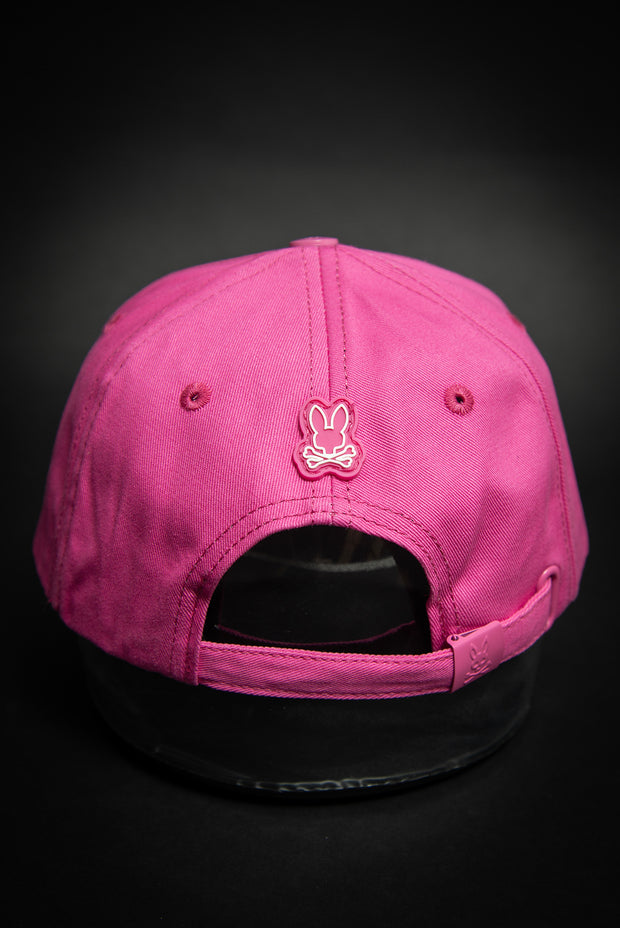 Psycho Bunny Outline Logo Pink Baseball Cap