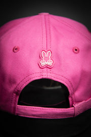 Psycho Bunny Outline Logo Pink Baseball Cap