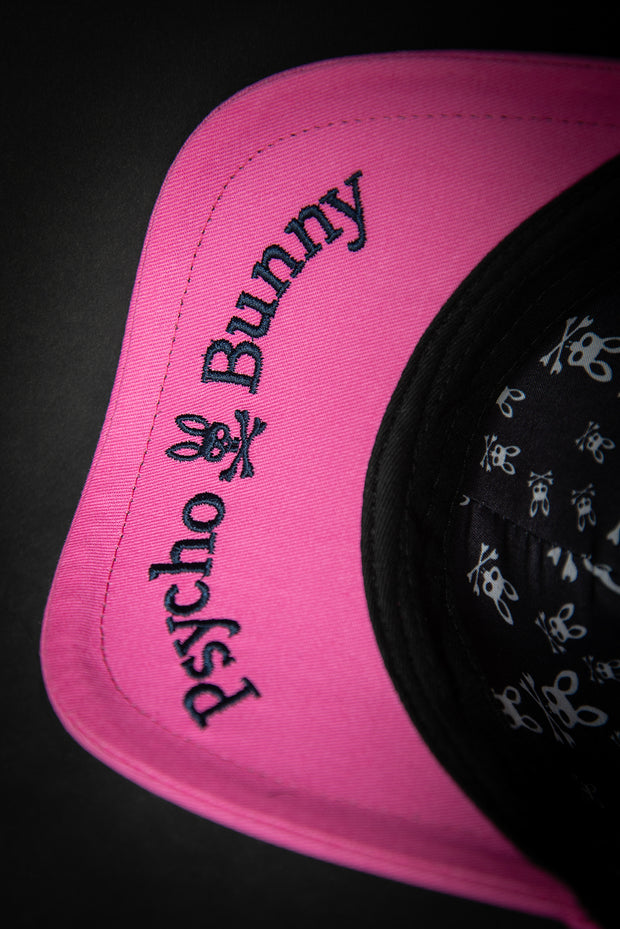 Psycho Bunny Outline Logo Pink Baseball Cap