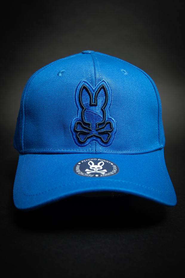 Psycho Bunny Outline Logo Royal Blue Baseball Cap