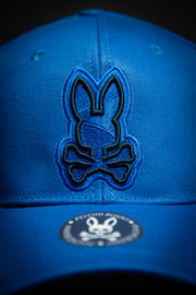 Psycho Bunny Outline Logo Royal Blue Baseball Cap