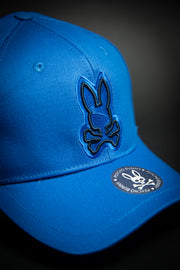 Psycho Bunny Outline Logo Royal Blue Baseball Cap