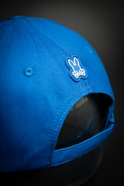 Psycho Bunny Outline Logo Royal Blue Baseball Cap