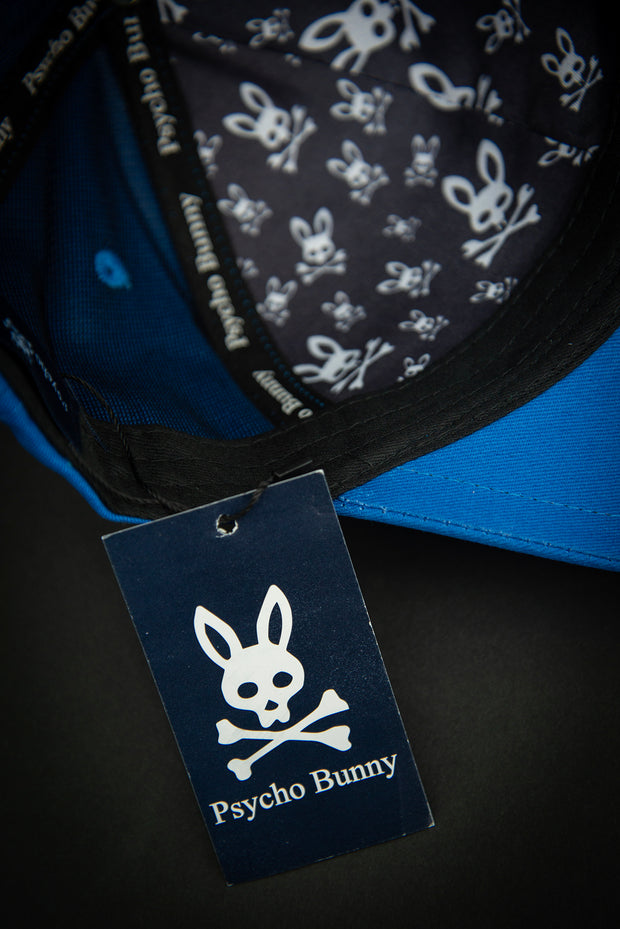 Psycho Bunny Outline Logo Royal Blue Baseball Cap