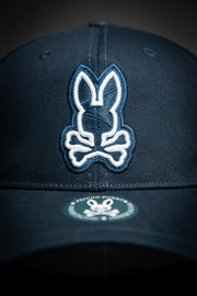 Psycho Bunny Outline Logo Navy Baseball Cap