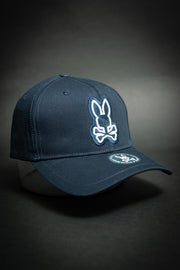 Psycho Bunny Outline Logo Navy Baseball Cap