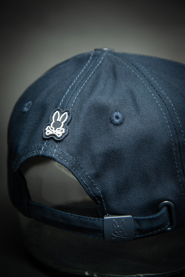 Psycho Bunny Outline Logo Navy Baseball Cap