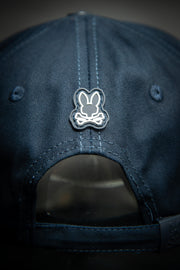 Psycho Bunny Outline Logo Navy Baseball Cap