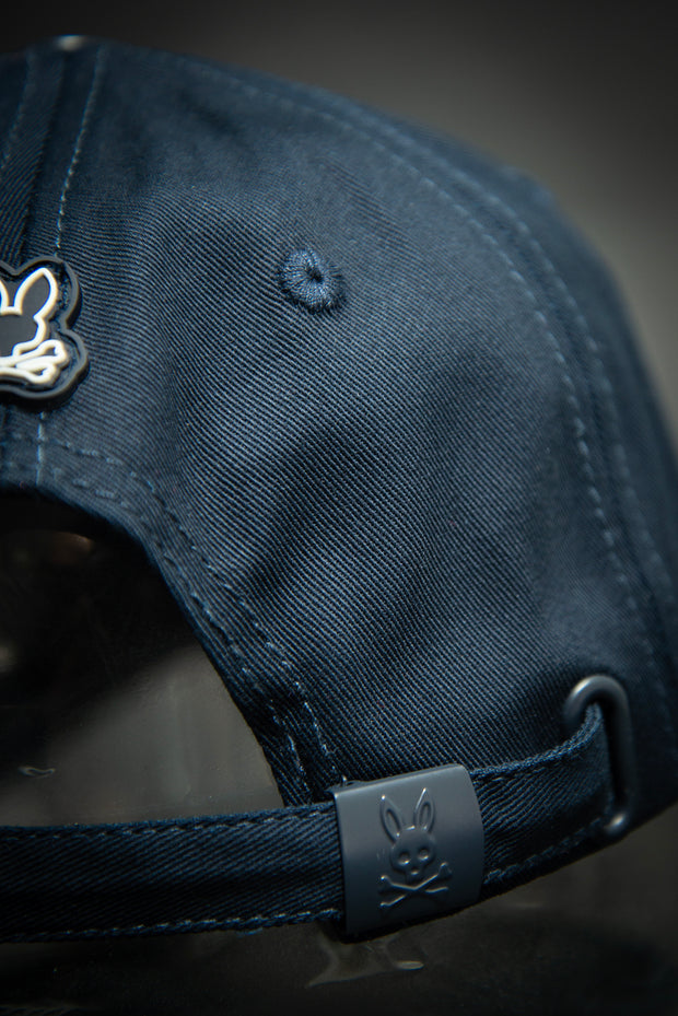 Psycho Bunny Outline Logo Navy Baseball Cap