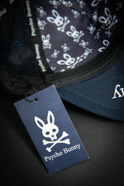 Psycho Bunny Outline Logo Navy Baseball Cap