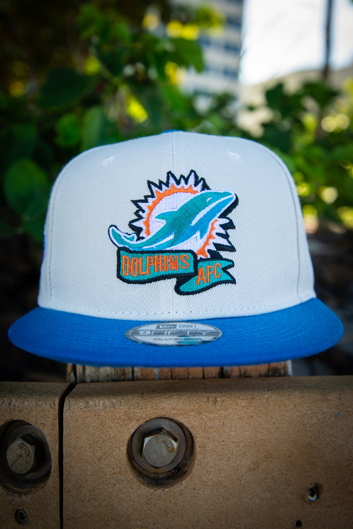 9fifty, Accessories, Nfl Miami Dolphins 9s Vintage Football Logo 7  Snapback