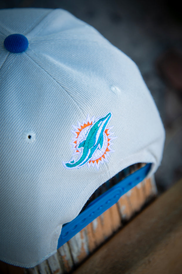 Miami Dolphins AFC White Teal 9Fifty New Era Fits Snapback Hat