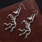 Unicorn Skeleton Drop Hanging Earrings