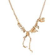 T Rex Skeleton Dinosaur Pendants Chain Choker Collar Necklace