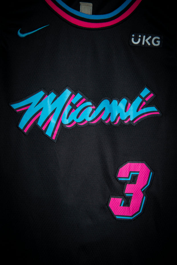 Dwyane Wade Miami Heat Vice Nights Blue Pink Swingman Jersey