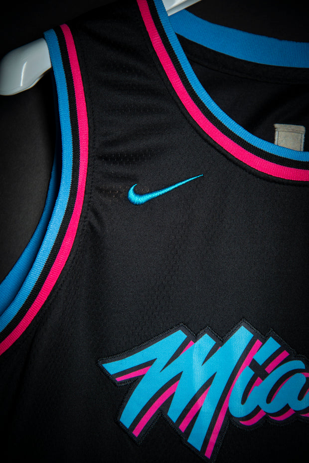 Nike, Other, Swingman Authentic Miami Heat Dwayne Wade Vice Nights Jersey